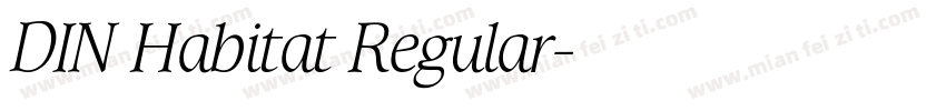 DIN Habitat Regular字体转换